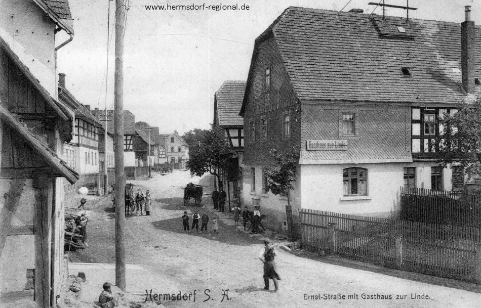 Die älteste Fotos aus Hermsdorf - Ansicht um 1910.