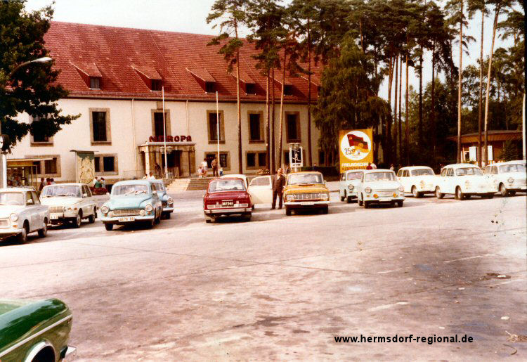 HO Rasthof Hermsdorfer Kreuz auf einer Aufnahme aus dem Jahr 1972