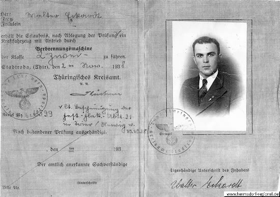 Führerschein 1938