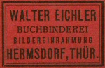 eichler, walter - buchbinderei