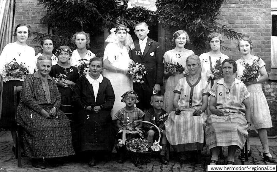 25.07.1926 - Hochzeit von Otto Schmidt & Else Heinrich