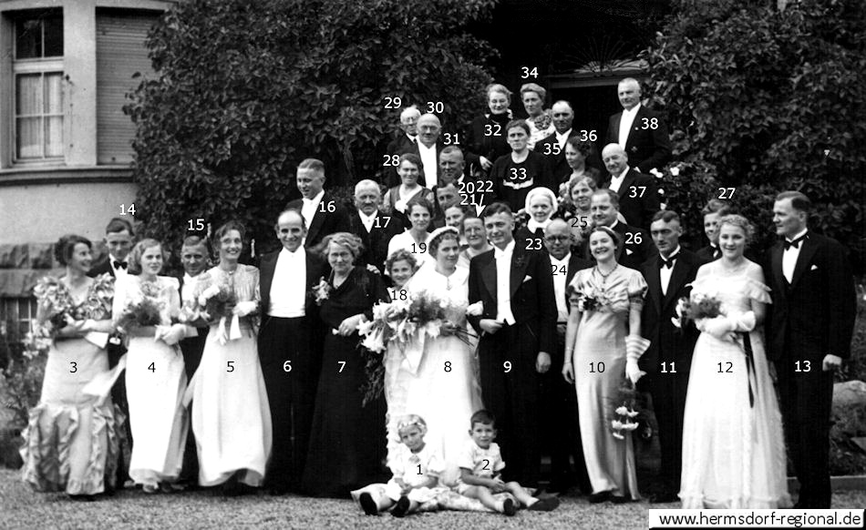 04.07.1936 - Hochzeit von Lina Betti Marianne Scheid & Dr. Paul Friedrich March 