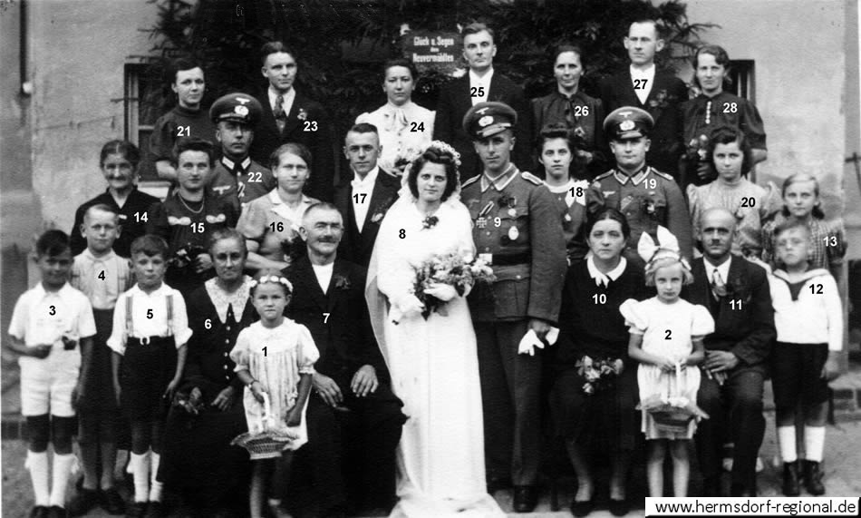 29.08.1942 - Hochzeit von Ingeborg Pochert und Ernst Eckardt