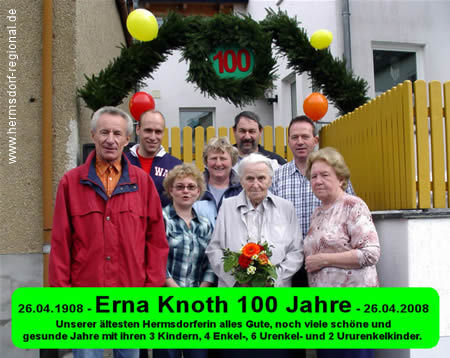 Erna Knoth wurde 100