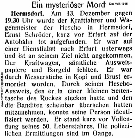 Artikel vom Dezember 1945