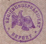 Siegel des Regierungspräsidenten Erfurt 1930 