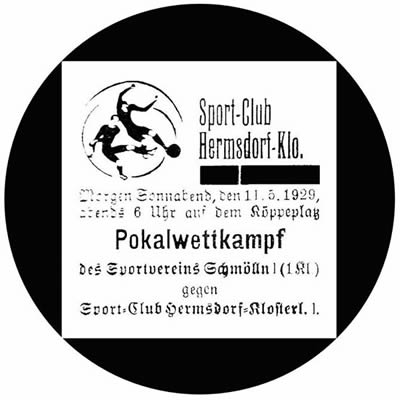 05.11.19929 Zeitungsanzeige zur Spielankündigung SC Hermsdorf-Klosterlausnitz 1 - SV Schmölln 1 (1. Klasse) 