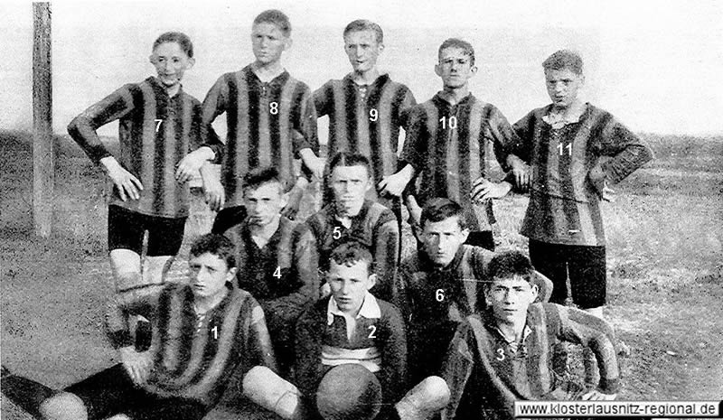 1916 Die erste Fussballmannschaft "SC Wacker" später SC Hermsdorf-Klosterlausnitz 