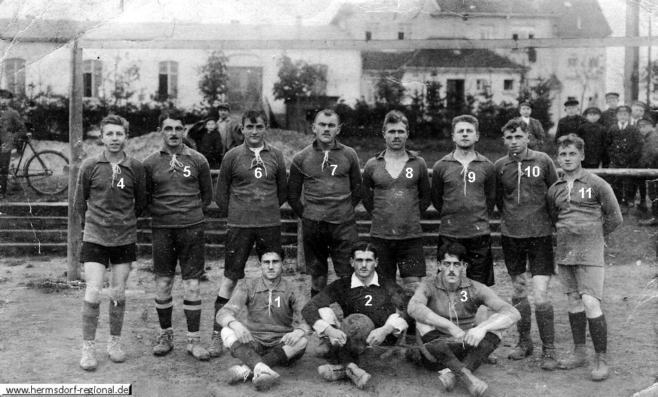 1919 Fußballmannschaft der Hermsdorfer Turnerschaft 