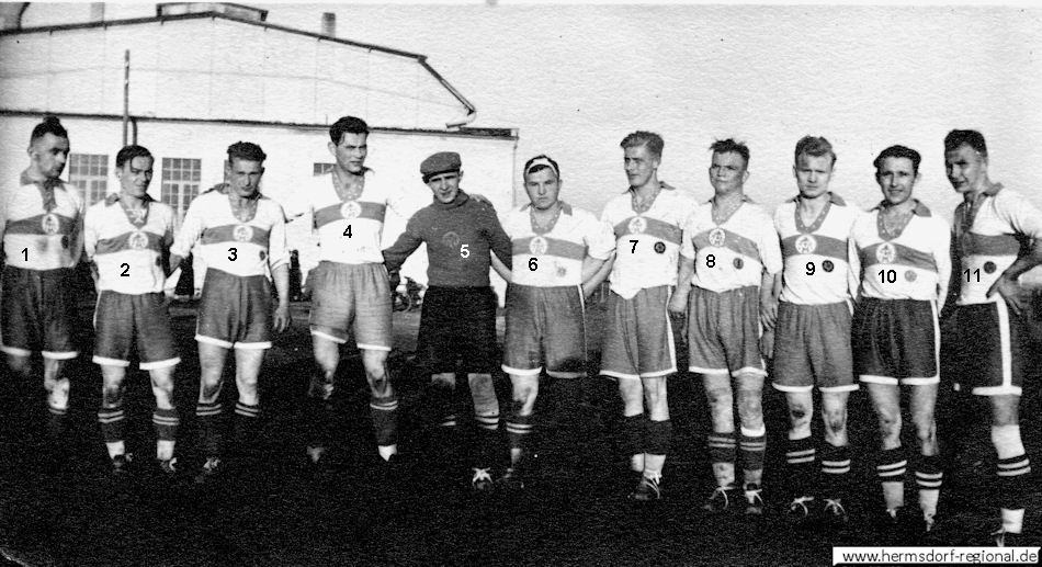 Fußballmannschaft des Turnerbundes Hermsdorf 1935