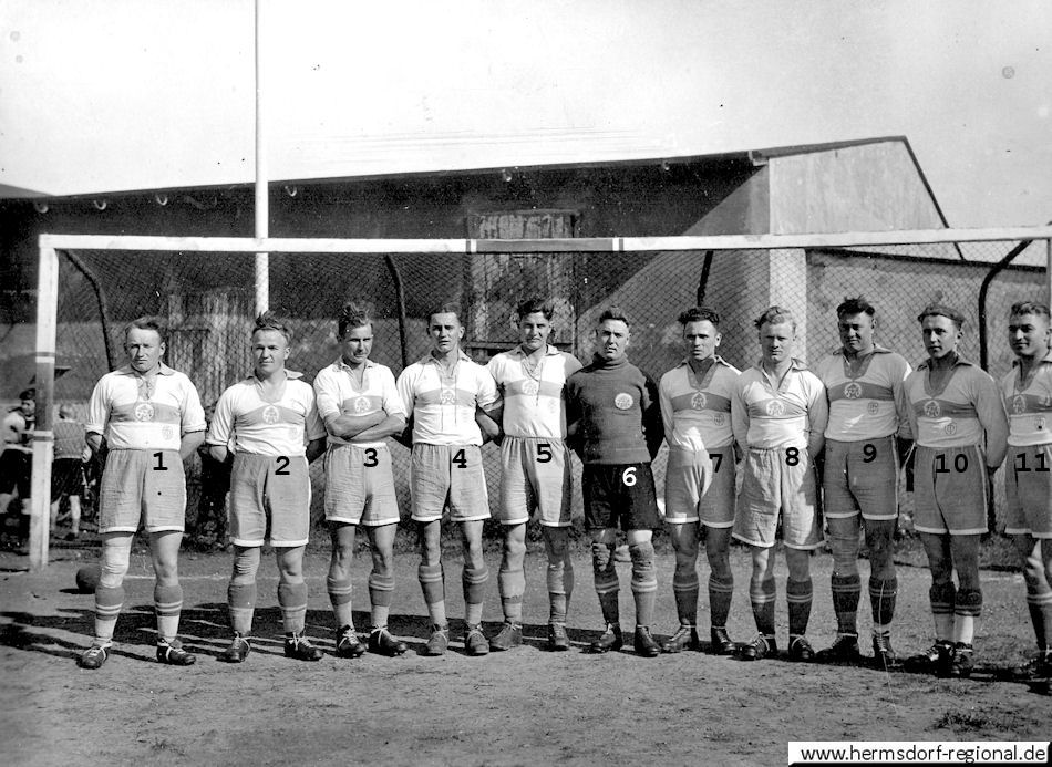 Fußballmannschaft des Turnerbundes Hermsdorf  um 1938