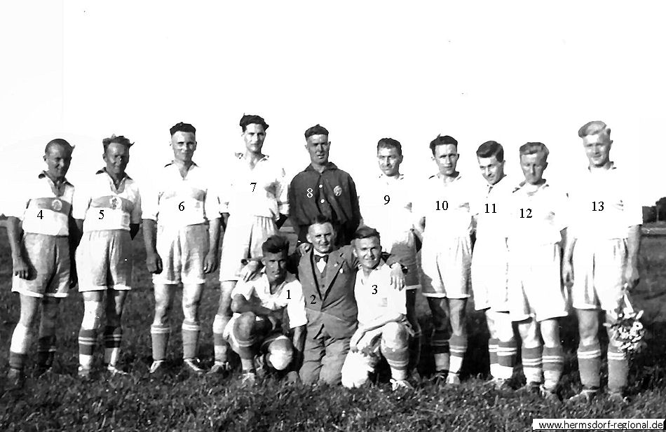 Fußballer - vermutlich um 1939 auf dem Sportplatz am Schützenhaus 