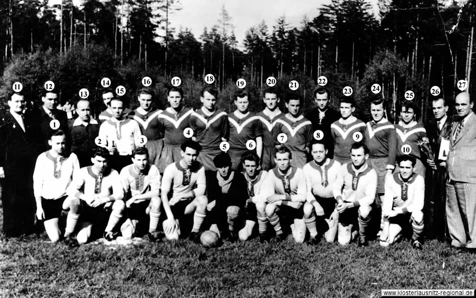 1955 Fußballmannschaft in Klosterlausnitz