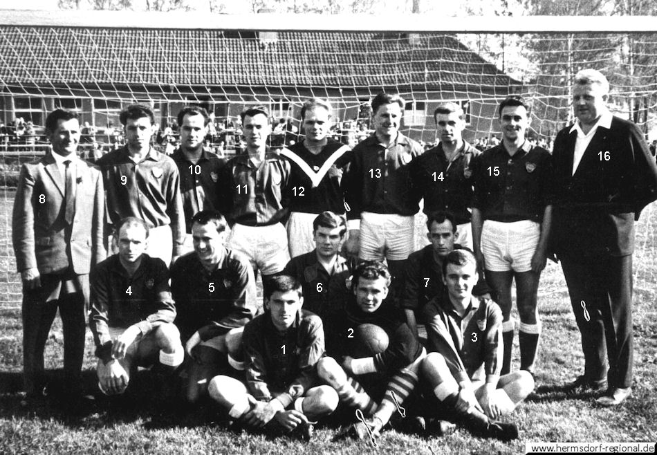 Motor Hermsdorf am 01.05.1966 gegen eine verstärkte Oberliga-Reserve des FC Carl Zeiss Jena (5 : 4) 