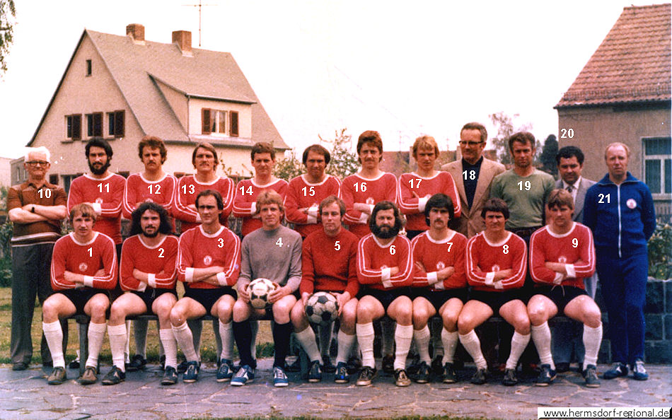 1981 / 1982 BSG Motor Hermsdorf - Bezirksmeister Platz 1 