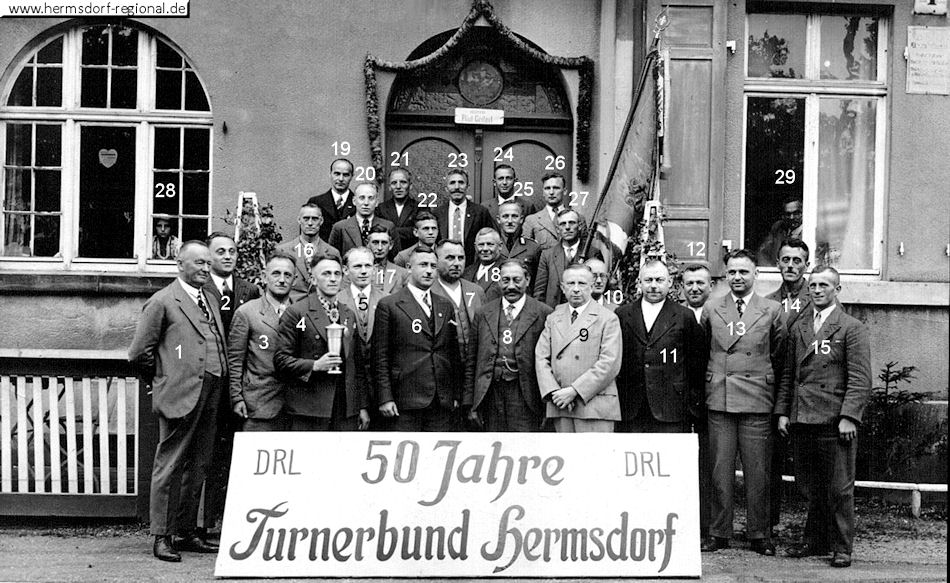 10.07. bis 08.07.1937 das 50jährige Jubiläum Turnerbund Hermsdorf 1887 bis 1937