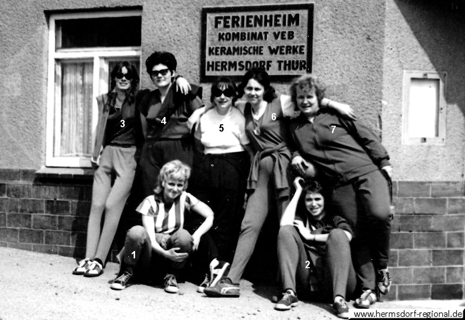 05. bis 07.05. 1972 Frauenmannschaft im Ferienheim Kombinat VEB KWH Neumühle