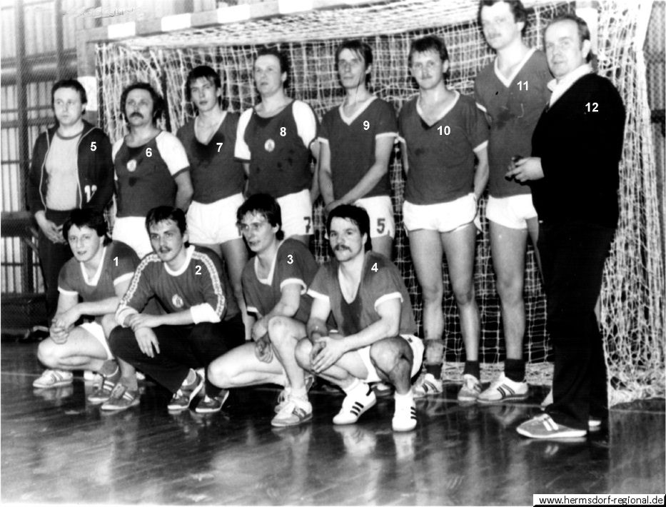BSG "Motor Hermsdorf" - Sektion Handball - um 1980 